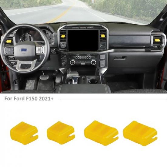 Center Console Air Conditioner Outlet Vent Cover Trim For Ford F150 + Yellow