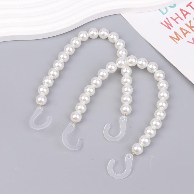 Pieces Sham Pearl Chain Shoe Add-Ons Detachable Pretend Pearl Shoe Links Swanky Basic Shoe Fastener Shoe Accessory