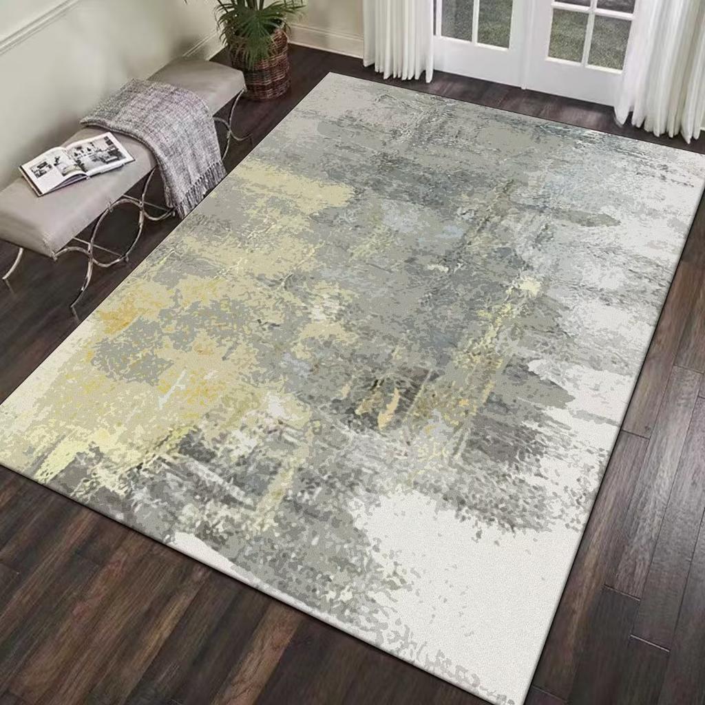 Modern Abstract Carpet Light Gray Carpets for Living Room Hall 200x300cm Large Area Rug Washable Bedroom Decoration Floor Mat