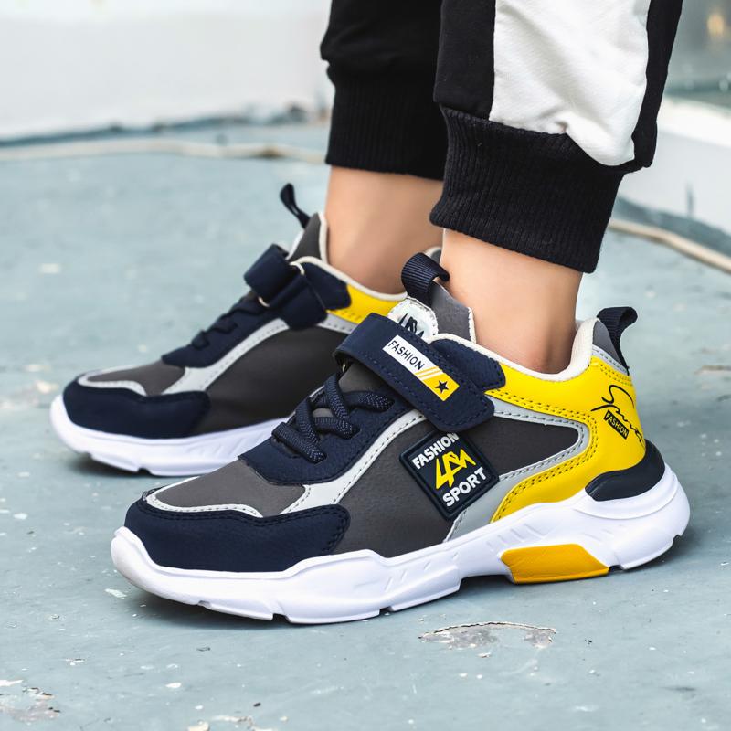 Spring/fall Boys Running Shoes Kids's Lightweight Casual Shoes Big Boys PU Leather Sneakers