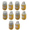 5 Set Straight Blade Electrical Plug and Connector Kit 15 Amp 125V 5-15P 5-15R