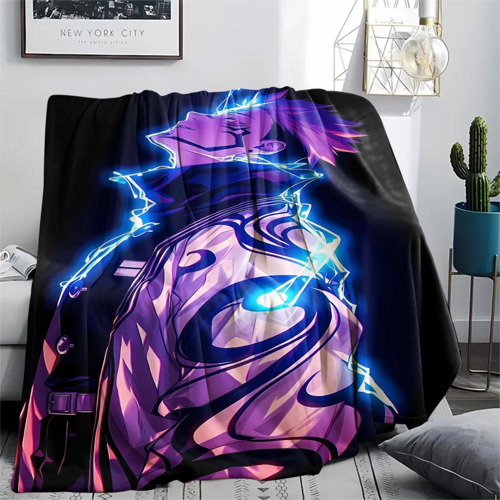 Jujutsu Kaisen Print Flannel Blanket,High quality Comfortable for All Seasons,Home Decor,Warmth and Comfort,Perfect for Christmas Gifts