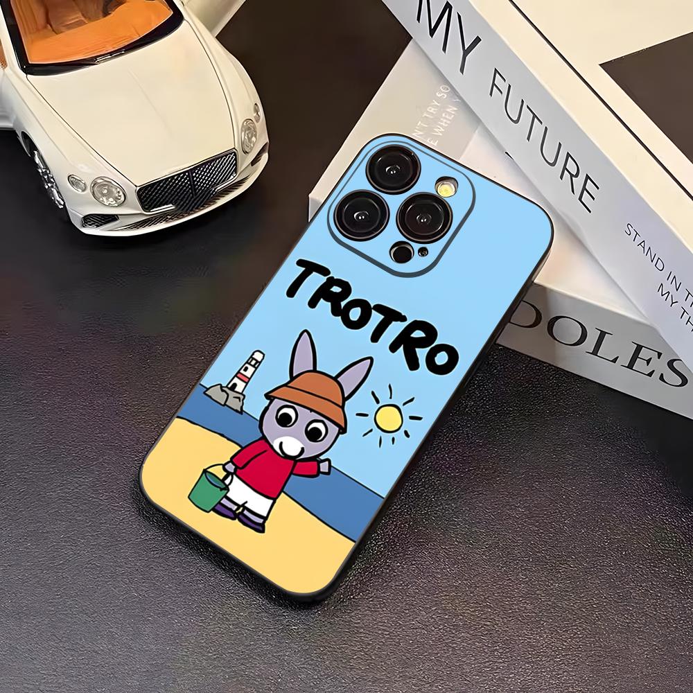Custodia per Telefono Cartoon Lane Trotro Per 16 Pro Max Iphone 17 Pro Max 14 15 Plus 12 13 11 Pro Xr X Xs SE Cover Posteriore