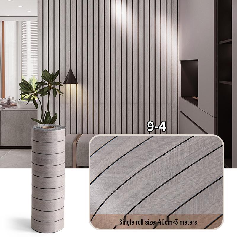 3D Wood Grain Self-Adhesive Waterproof Wall Panel Decor