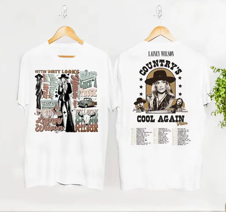 2026 Lainey Wilson Country Cool Again Tour Shirt Lainey Wilson Shirt All Size S