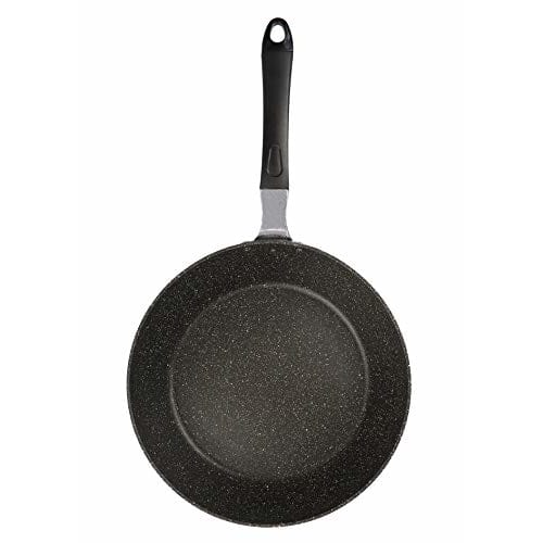 Pearl Metal Frying Pan, Black, 28cm, Induction Compatible, Deep, Mega Marble, HB-4373