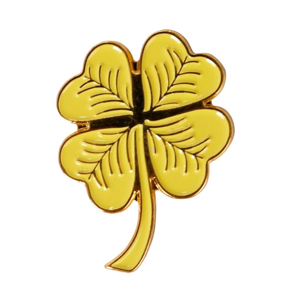 

Electroplated Gold Golf Equipment Golf Ball Marker Golf Hat Clip Golf Cap Clip Four Leaf Clover