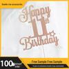 Glitter Birthday Cake Topper - Happy Birthday Party Decorations