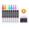 8/12Pcs Liquid Erasable Chalk Markers Pens Smooth Writing Quick-Dry Ink Fine Tip Highlighter Blackboard Fluorescent Pens