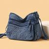 Middle-Aged Mother's Bag Denim Bag Women's Multi-Compartment Shoulder Bag