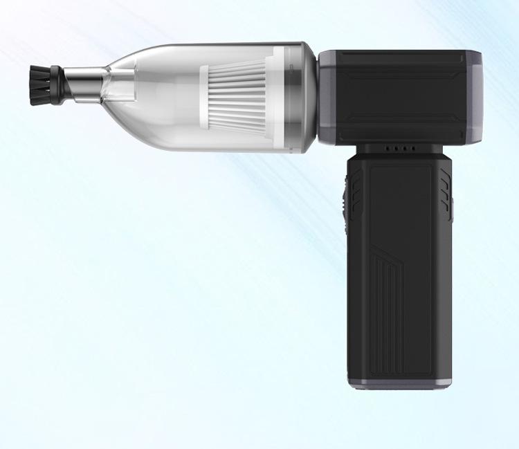 High-Speed Brushless Motor Fan for Snow and Dust Removal - Handheld, Lithium Battery-Powered for Outdoor and Gaming Use.