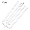 10Pcs/Set Curtain Hooks Wear-resistant Reusable 2 Colors Four Prong Curtain Pleater Tape Hooks for Curtain