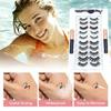 10 Pairs Magnetic False Eyelashes with Magnetic Eyeliner Magnetic Eyelashes Kit Reusable and No Glue Needed Eyelashes Set