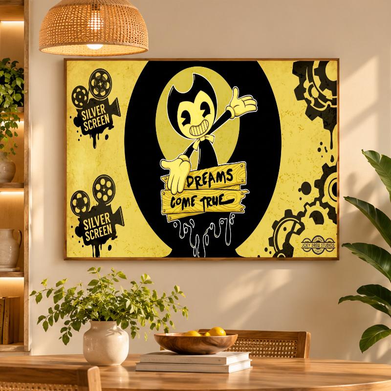 5D Diamond Painting Bendy and the Ink Machine DIY Full Drill Diamond Art Kit Home Decoration