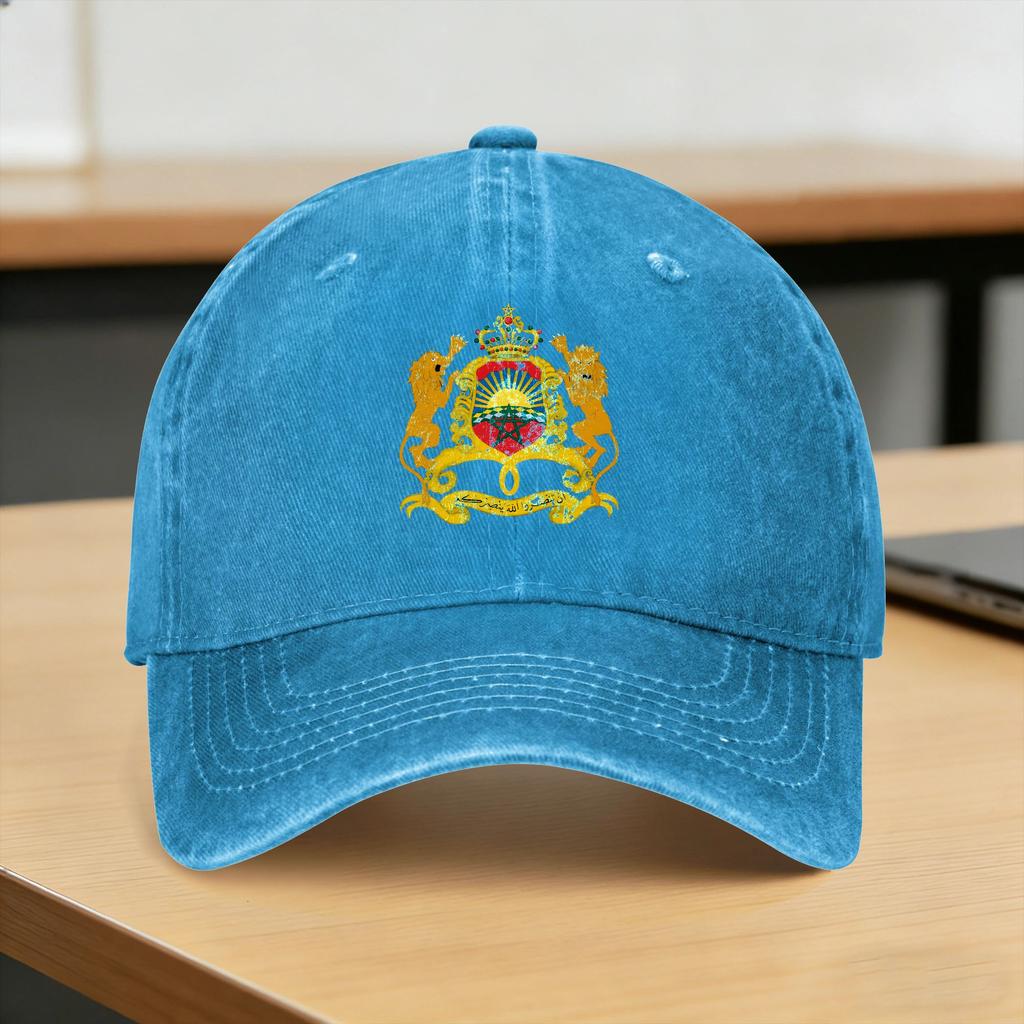 Morocco Washed Baseball Cap  y2k Retro Sun Hip Hop Hats Summer Couple Women Hiking Fishing Baseball Caps