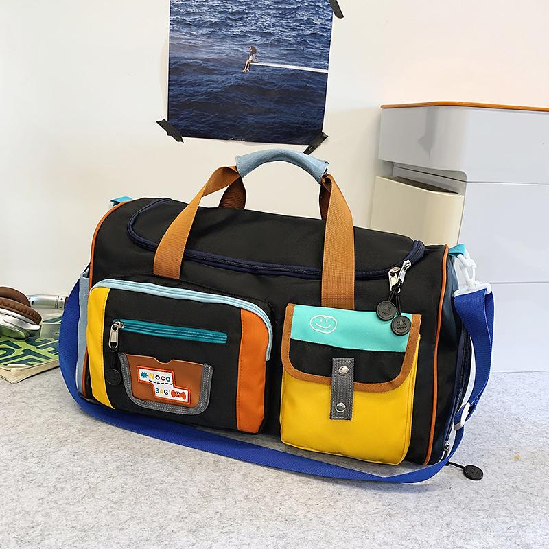 Large capacity short trip bag travel bag handbag women's storage bag light going out duffel bag delivery bag