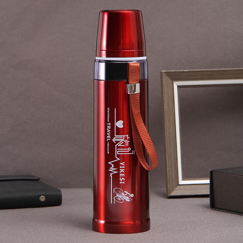 

Большая емкость, железная пуля, термос, кружка, уличный портативный слинг, спортивный чайник, автомобильный портативный горшок для верховой езды, путешествия 701ml-900ml