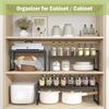 DOLALIKE Expandable kitchen Countertop Organizer, Stackable Cabinet Shelf Organizers, Space Saving Spice Rack Pantry Storage for Bathroom Office