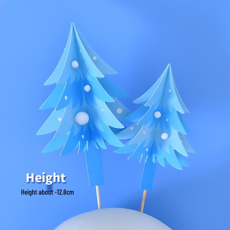 Forest Leaves Cake Topper: Apple & Coconut Tree Decor with Free Shipping