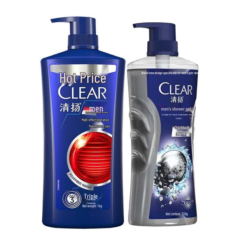 Набор шампуня и геля для душа против перхоти Clear Men