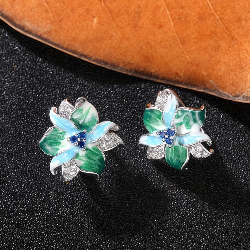 Orecchini a Fiore in Smalto per Donna - Gioielli Floreali Trendy e Carini