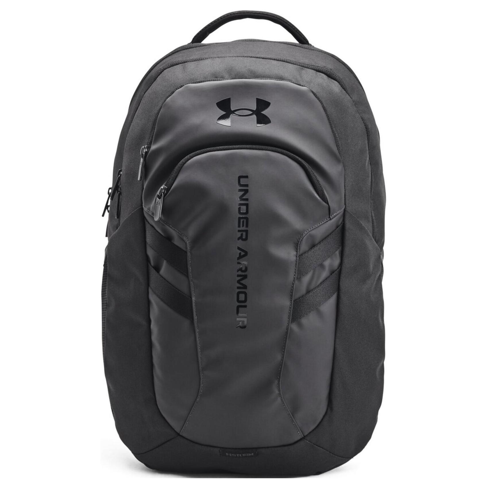 Under Armour Under Armour Hustle Synthetic Leather Backpack Regular Unisex Black 1384671-001