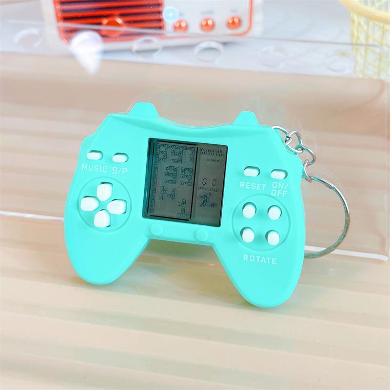 Mini Retro Handheld Tetris Game Keychain