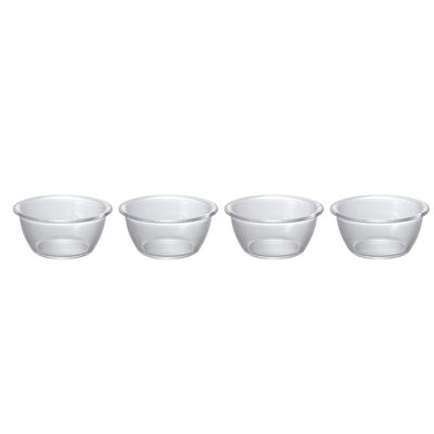 Salad Set of Sweets Bowls, 4, Heat-Resistant Glass, Bowls, Tableware, HSB-2812