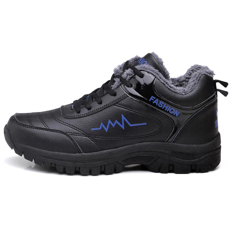 Winter Men Boots Warm Waterproof Snow Boots 2022 Newest Male Comfortable Outdoor Walking Casual Shoes Leather Sneakers Men Shoes