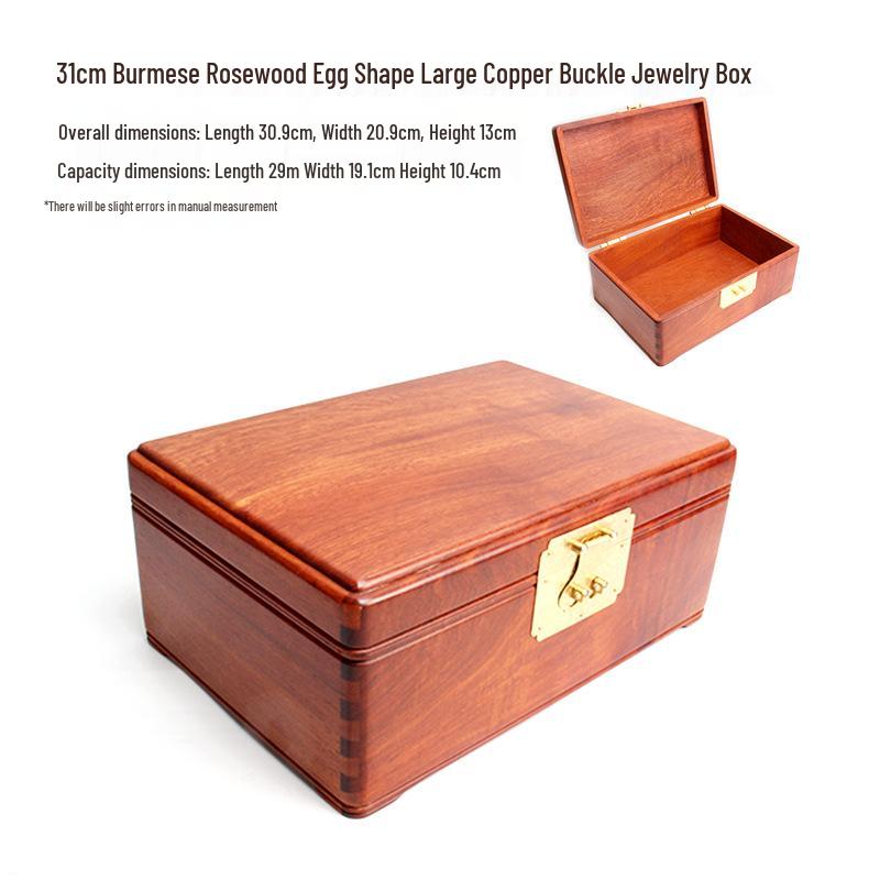 Burmese Rosewood Jewelry Box: Solid Wood Accessory Storage In Various Styles - Chinese Style Wedding Collection