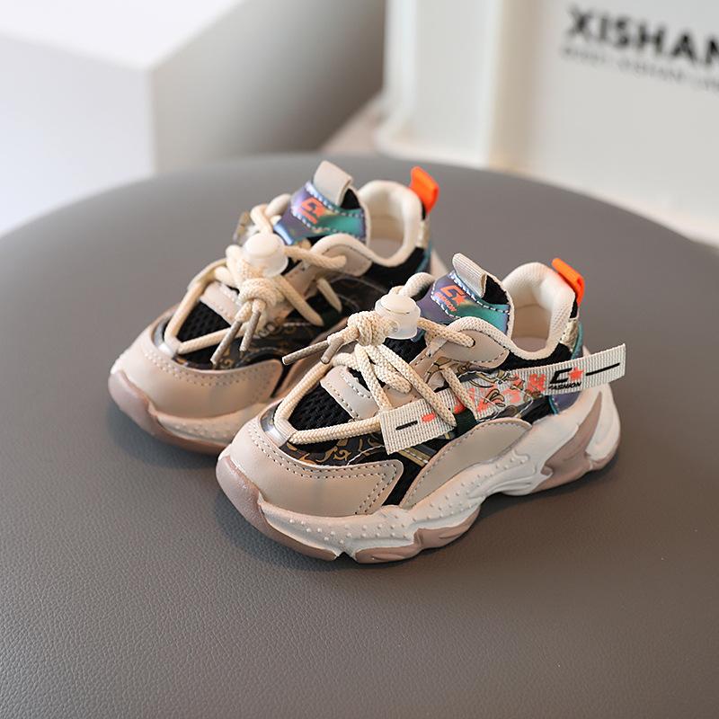 

TWINFLAMES/Новая весенняя детская спортивная обувь для мальчиков и девочек, обувь с дышащей сеткой, детские кроссовки для бега, трендовая детская обувь для малышей 36 хаки