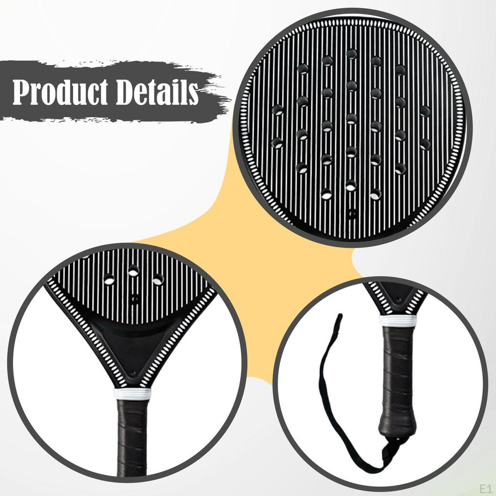 Beach Tennis Padel Racket Carbon Fiber Surface Paddle Racquet with EVA Foam Core for Children