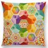 Beaux Art Boho Millefiori Geometric Floral Pattern Festival Mandala Elizabethan Pastel Flowers Cushion Cover Sofa Pillow Case