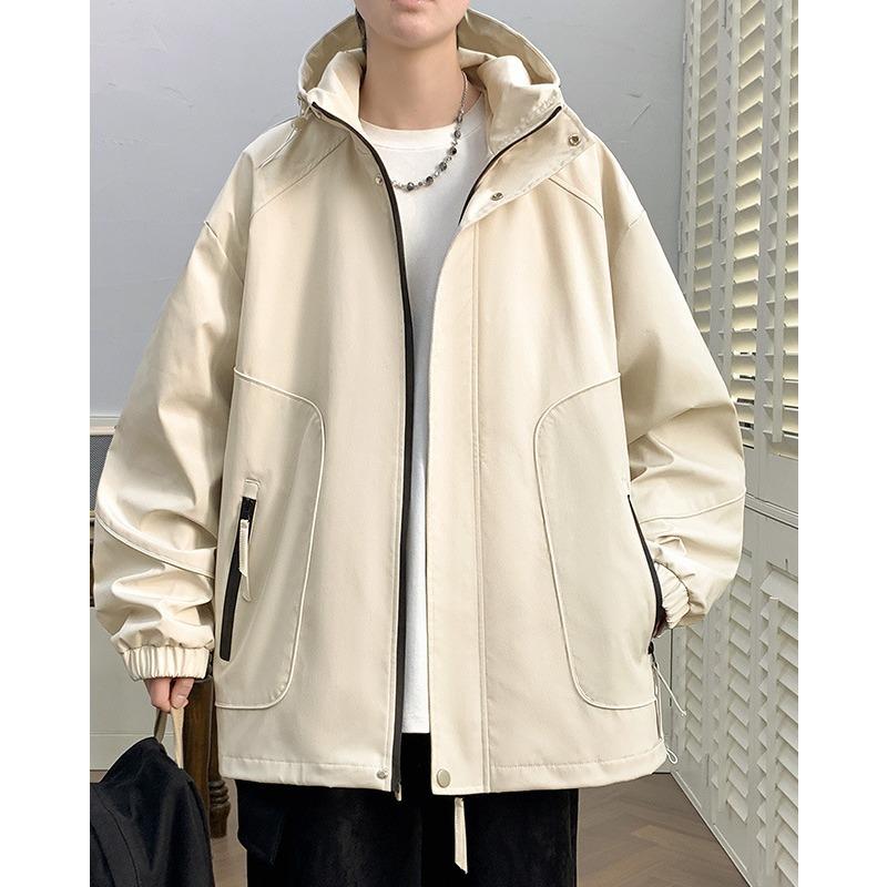 

Весенняя новая куртка большого размера мужская с капюшоном свободная рабочая одежда для толстых мужчин ветрозащитная штурмовая одежда 8XL