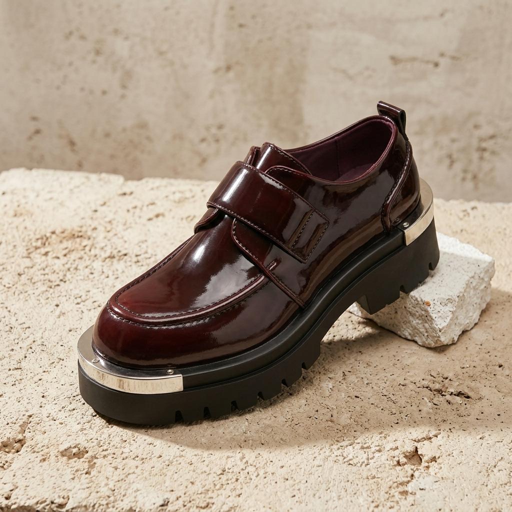 Men`S Fashion Low Top Derby Shoes
