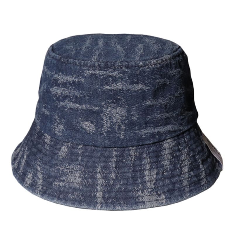 SLEEPYSLIP SCRATCH BLUE DENIM BUCKET HAT