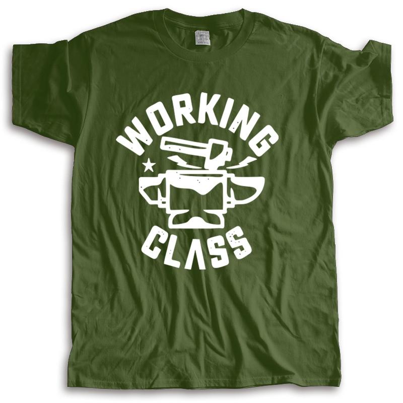 Tshirt men summer top tees Working Class Anvil Hammer Blacksmith Metal Work unisex t-shirt loose style tops