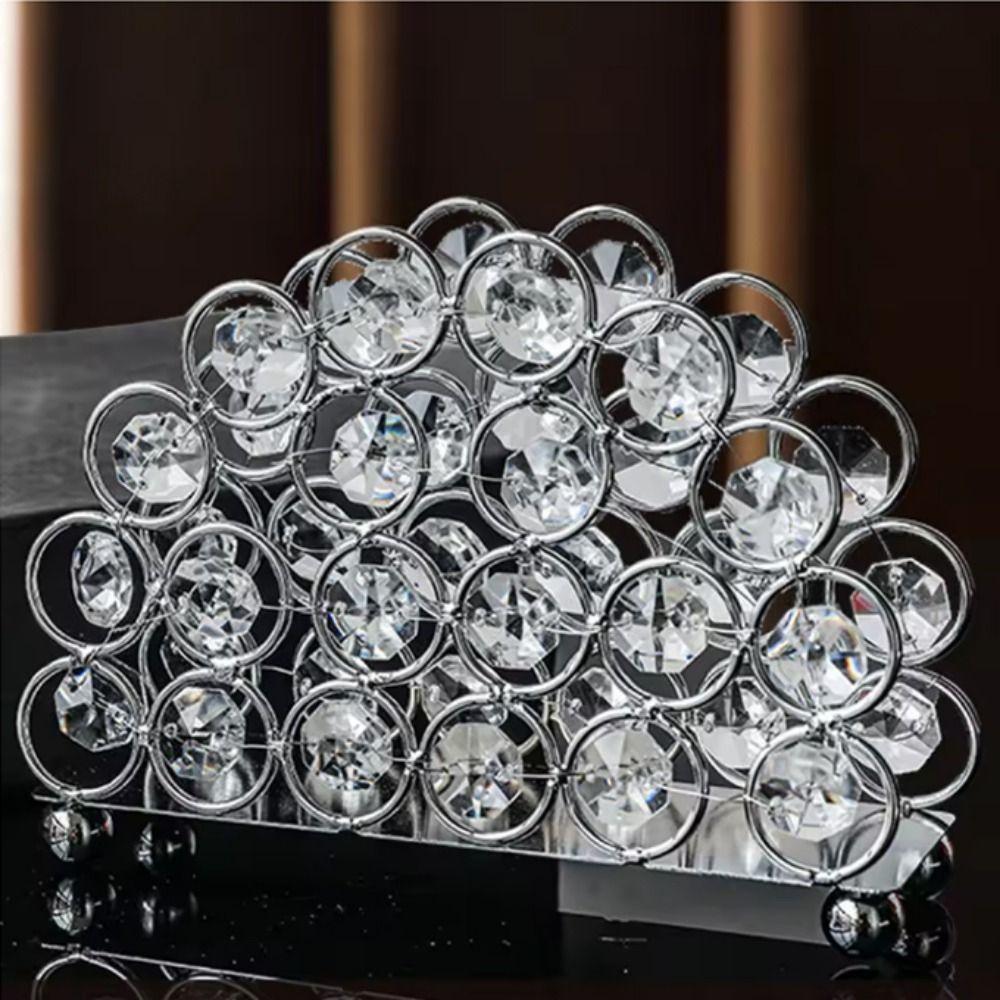 Elegant Crystal Napkin Holder Nordic Style Tissue Holder Tissue Dispenser Restaurant Hotel