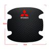 4PCS Car Door Handle Protection Sticker Emblem Car Styling For Mitsubishi Asx Lancer Outlander Pajero Ralliart Accessories