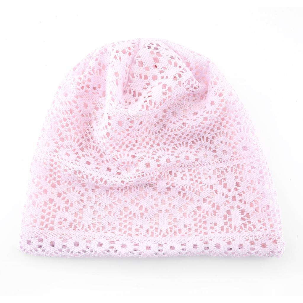 Women's Knitted Lace Lightweight Slouchy Hat Spring Summer Breathable Elegant Design Beanie For Lady Outdoor Casual Outfits