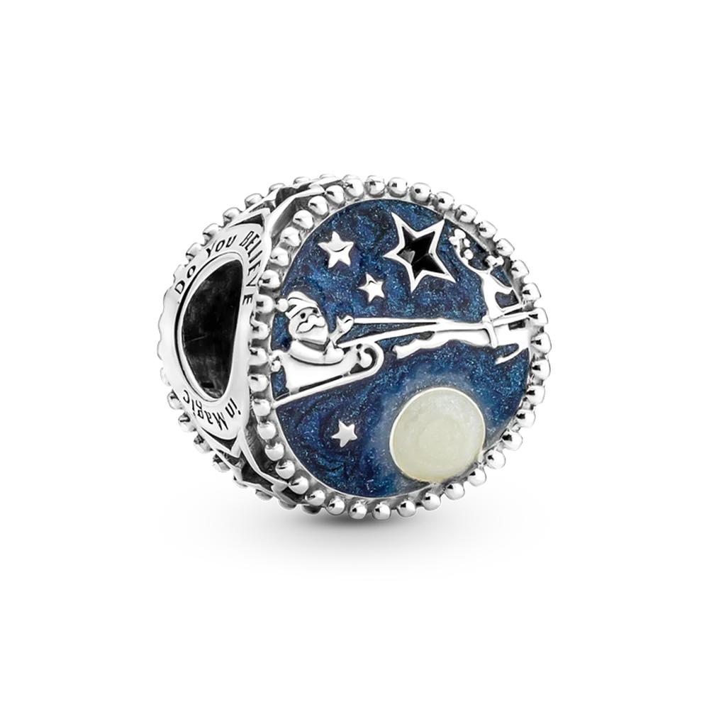 New Sterling Silver Rose Girl Boy Pink Sparkle Spacer Clip bead For Original  Bracelet Charm Jewelry For Women