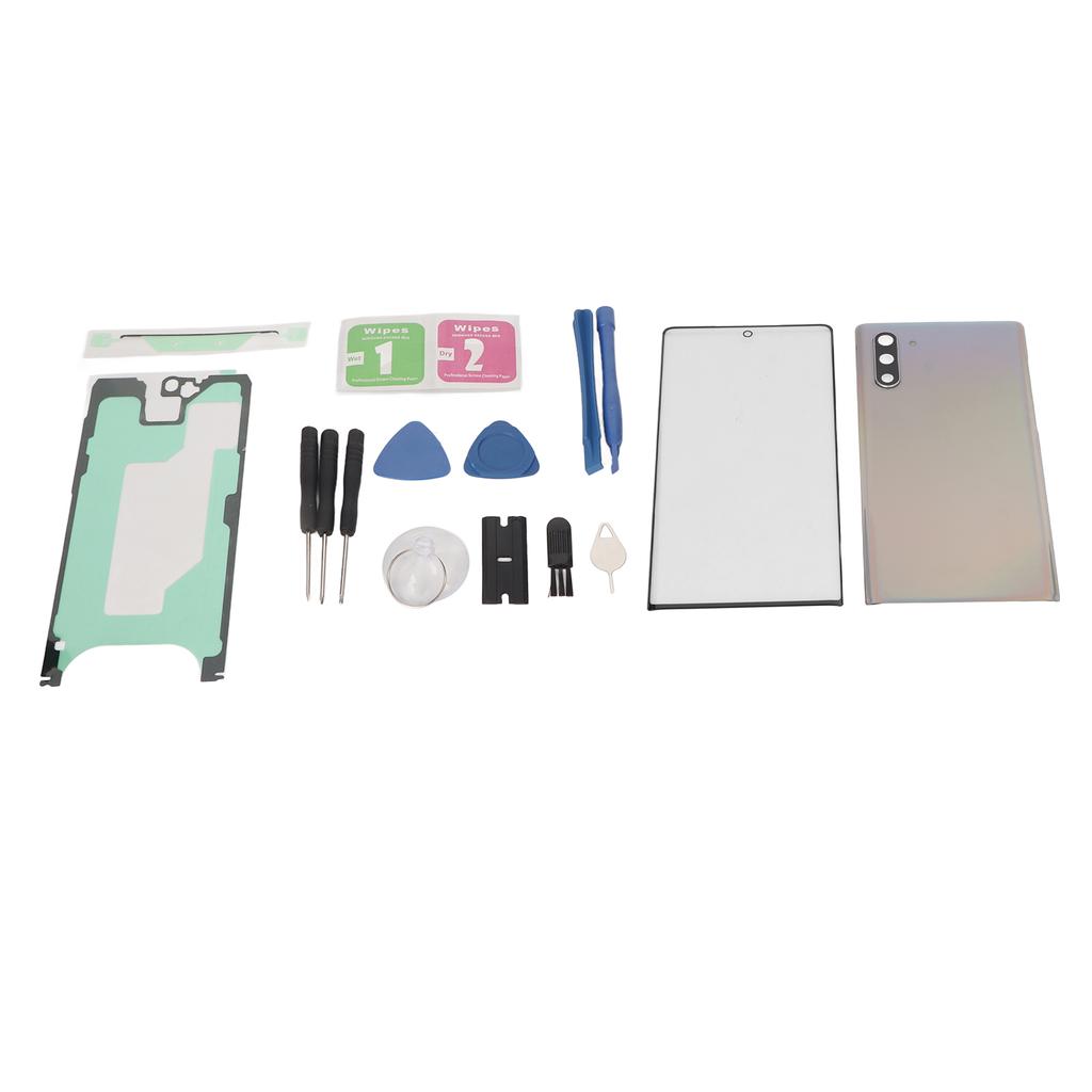 Replacement Back Glass Cover Front Screen Glass Repair Kits for Samsung Galaxy Note 10 Colorful