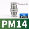 304 Stainless Steel Pneumatic Quick Connectors: High-Pressure Resistant Straight Reducer and Quick Connect Tee