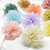 Korean Style Formal Organza Flower Cufflinks Handmade Chiffon Burned Edge Fabric DIY Four Seasons Accessories XI SG005