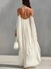 Elegantes Off-Shoulder Chiffon Maxikleid - Street Fashion Lässig Lockerer Schnitt