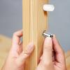 20Pcs Nonslip Laminate Board Screws with Rubber Sleeve Self-Tapping Truss Head Fasteners for Wardrobe Shoe Cabinet Bookcase DIY