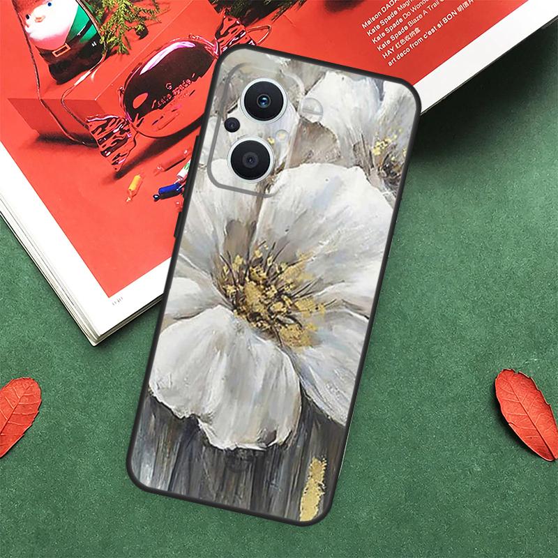 3D Blumen Relief Hülle Für OPPO Reno 10 11 12 13 14 Pro 11F 12F 13F 14F 7 8 Lite OPPO Find X9 X8 X5 Pro Abdeckung
