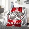 Custom Name Ajax Theme Printed Blanket Perfect For Couch Bed Travel Outdoor Use Machine Washable Cozy Durable