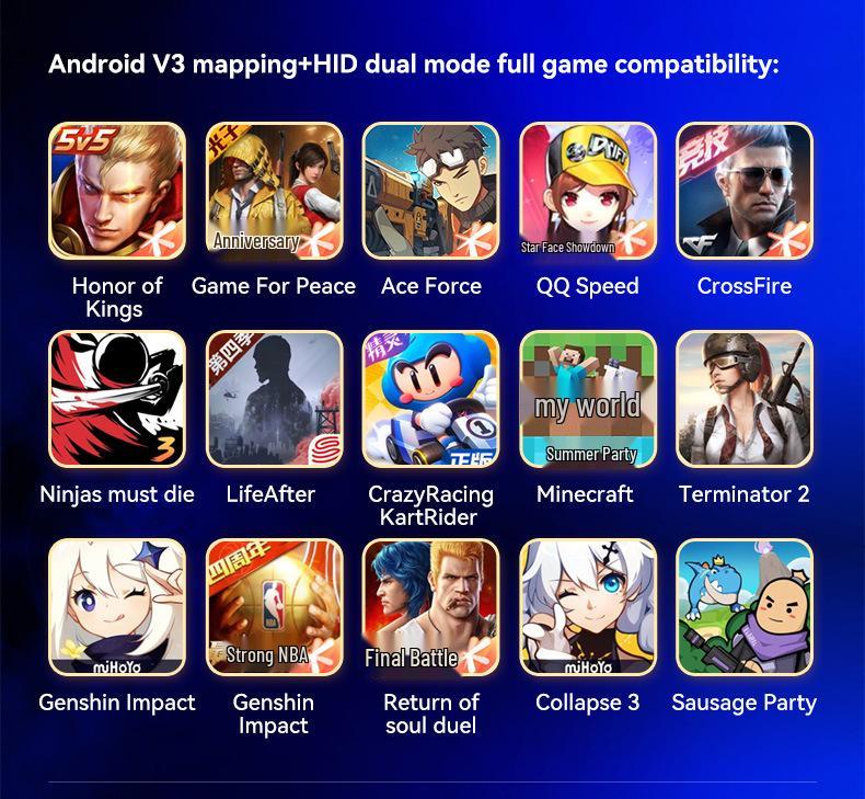 D9 Wireless Telescopic Gamepad for Tablet, Switch, PC, PS, Bluetooth Streaming