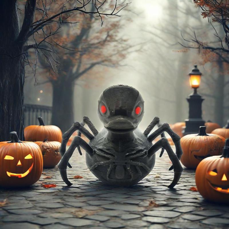 Halloween Decorations  Plastic Spider duck  for Home Bar Haunted House Halloween Party Decor Horror Props